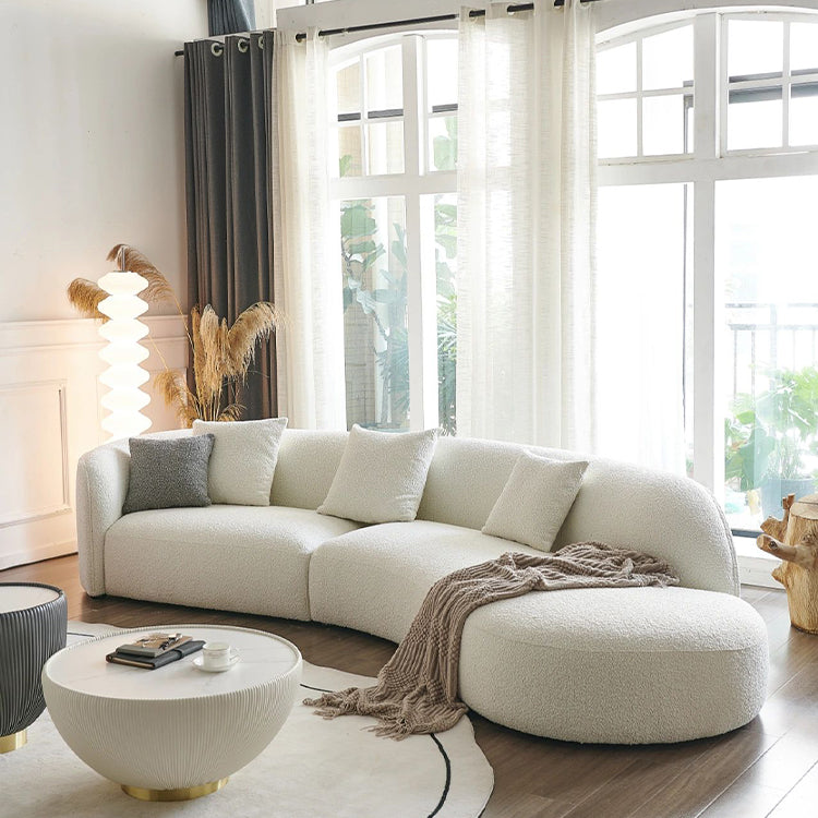 Sutton 4 Seater Bouclé L-Shape Sofa