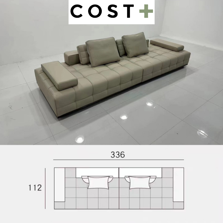 Silva 4 Seater Leather Sofa