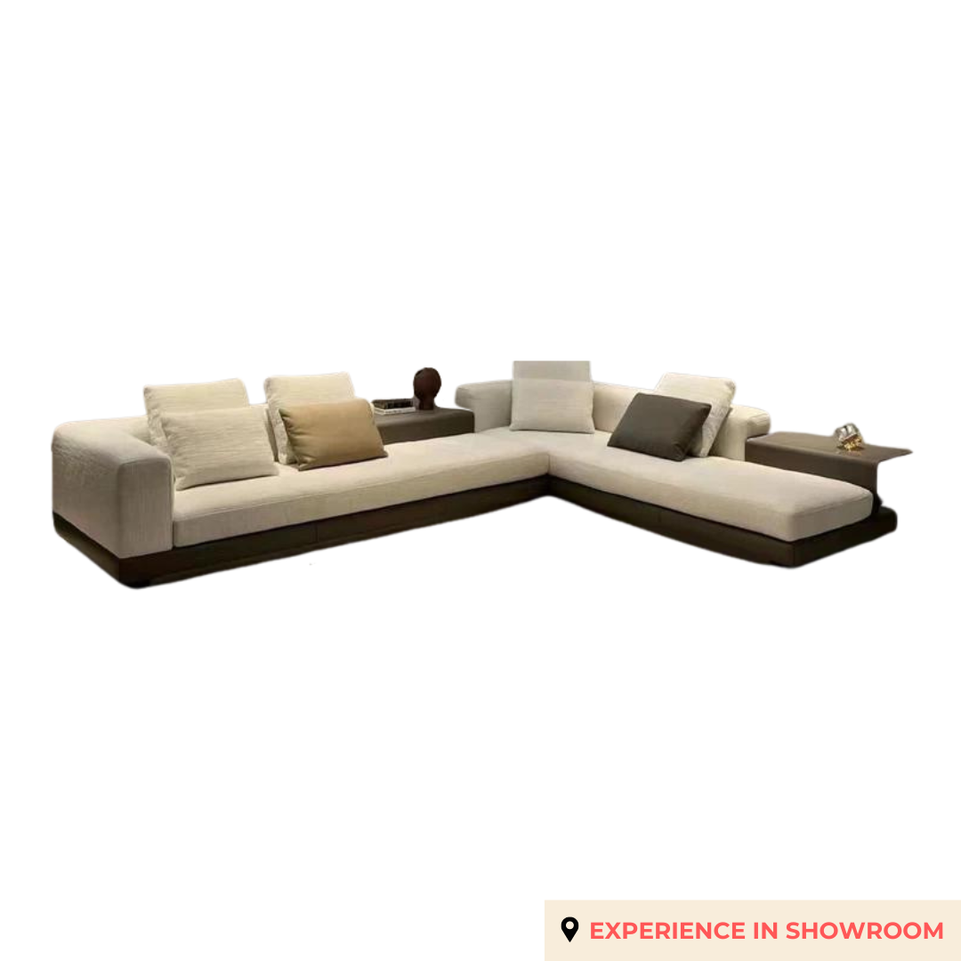 Dulce 6 Seater Fabric L-Shape Sofa