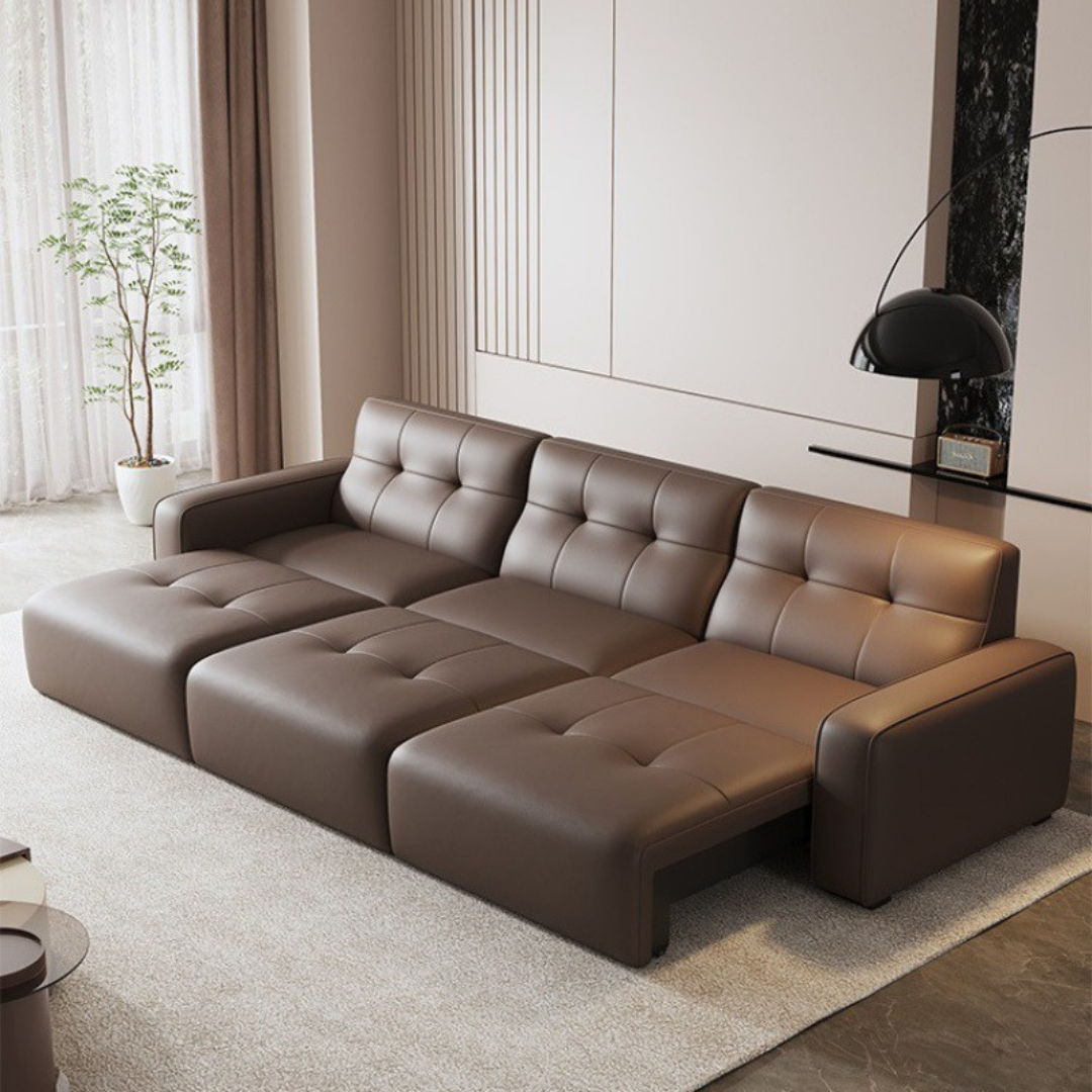 Gusto 4 Seater Motorized Leather Sofa