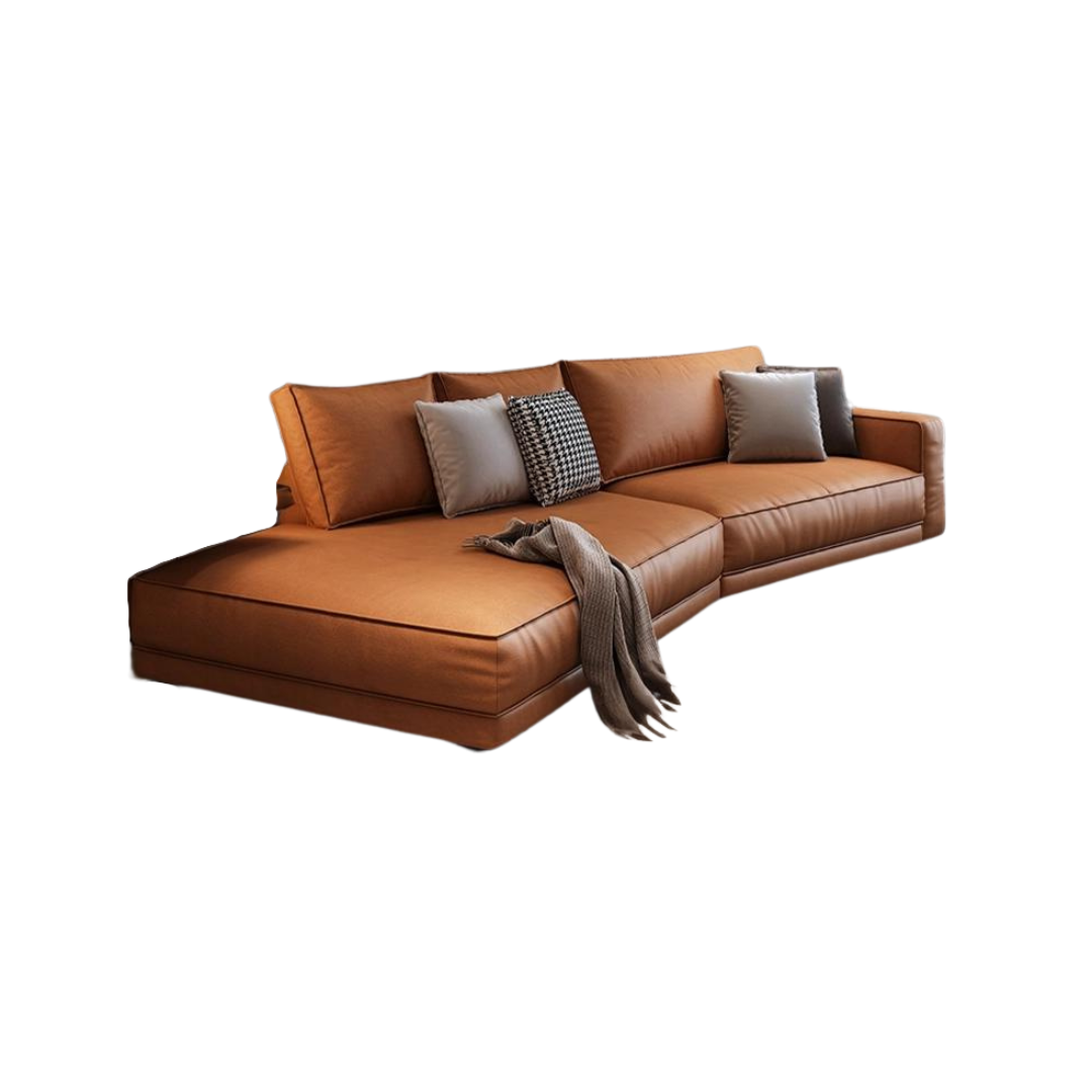 Harmon 4 Seater Italian Leather Sofa