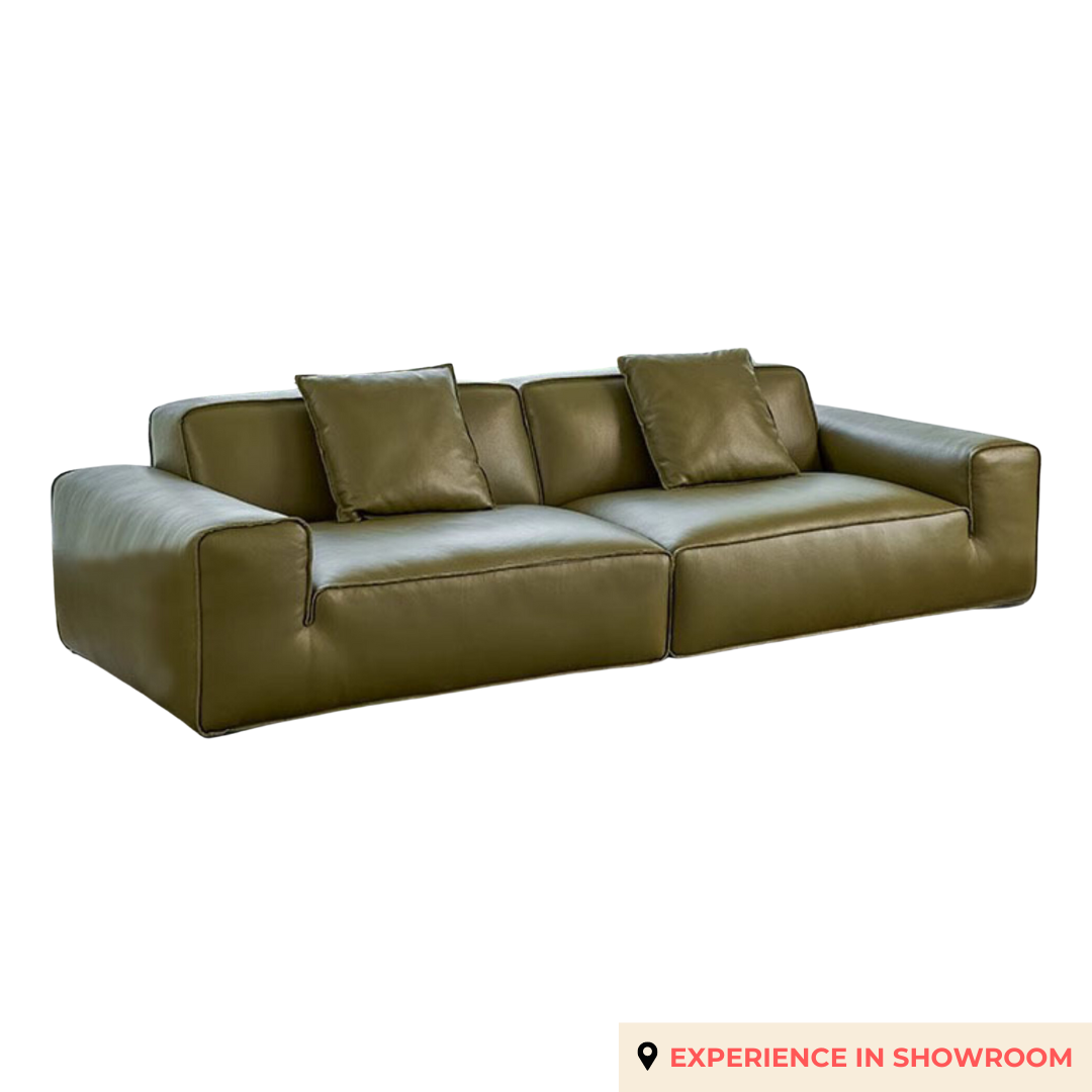 Harper 4 Seater Italian Leather Sofa