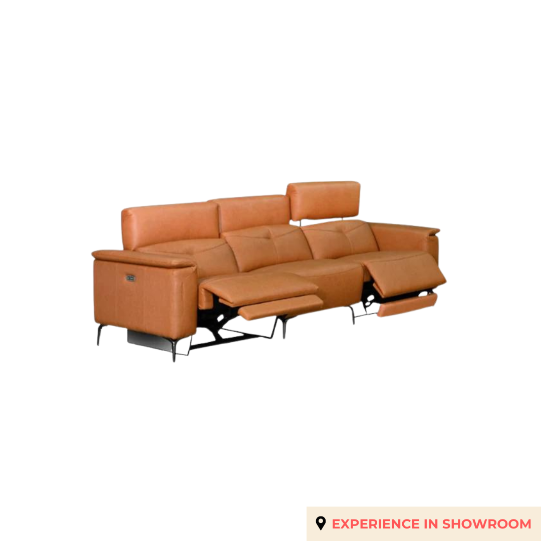 Kennedy 3 Seater Classic Motorized Recliner Sofa