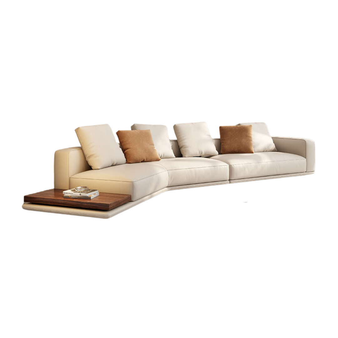 Sandoval 4 Seater Leather L-Shape Sofa