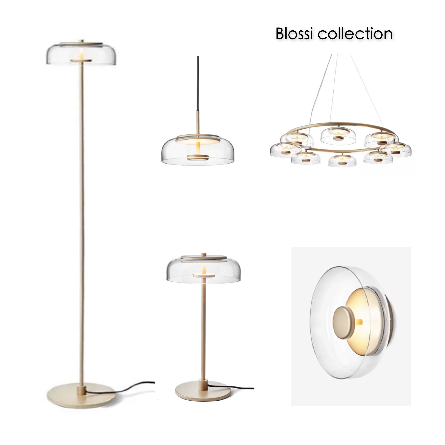 Bailey style lamps is a versatile luminaire that inspired by the soft, golden light of the Nordic fall, this design features rounded glass shades with gold-coloured metal, giving the light a soft, indirect glow.