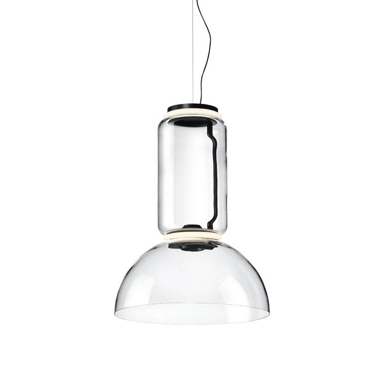 The key to his design of the extraordinary Noctambule Style Pendant Light was, â€œtransparency and the idea of glass.